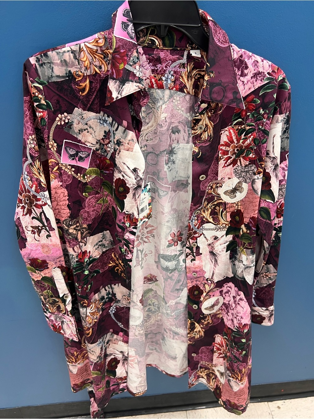 Robert Graham Multicolor Floral Print Garment